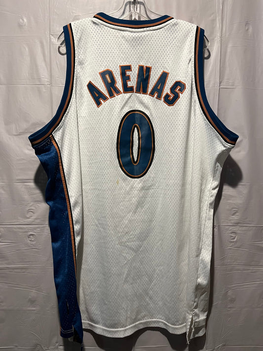 Vintage Adidas Washington Wizards Gilbert Arenas Jersey XXL White NBA