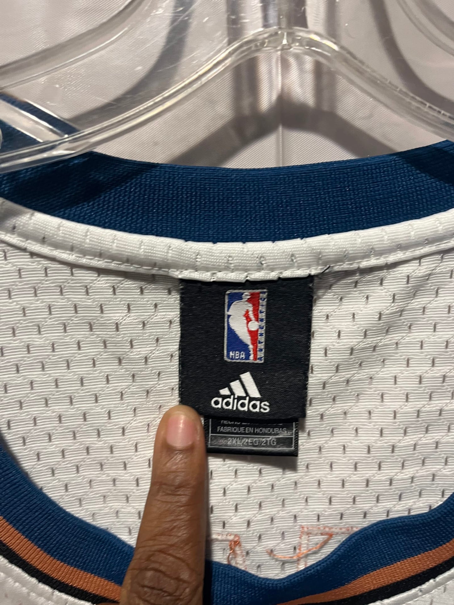 Vintage Adidas Washington Wizards Gilbert Arenas Jersey XXL White NBA