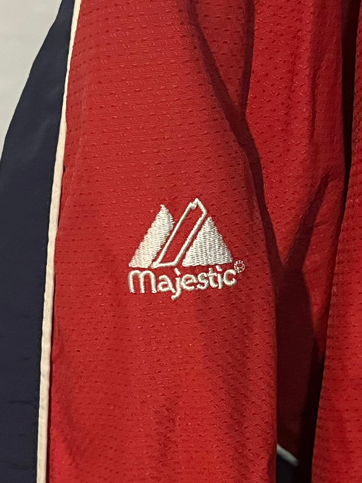 Majestic Washington Nationals Jacket XXL Authentic Collection Red DC MLB Zip