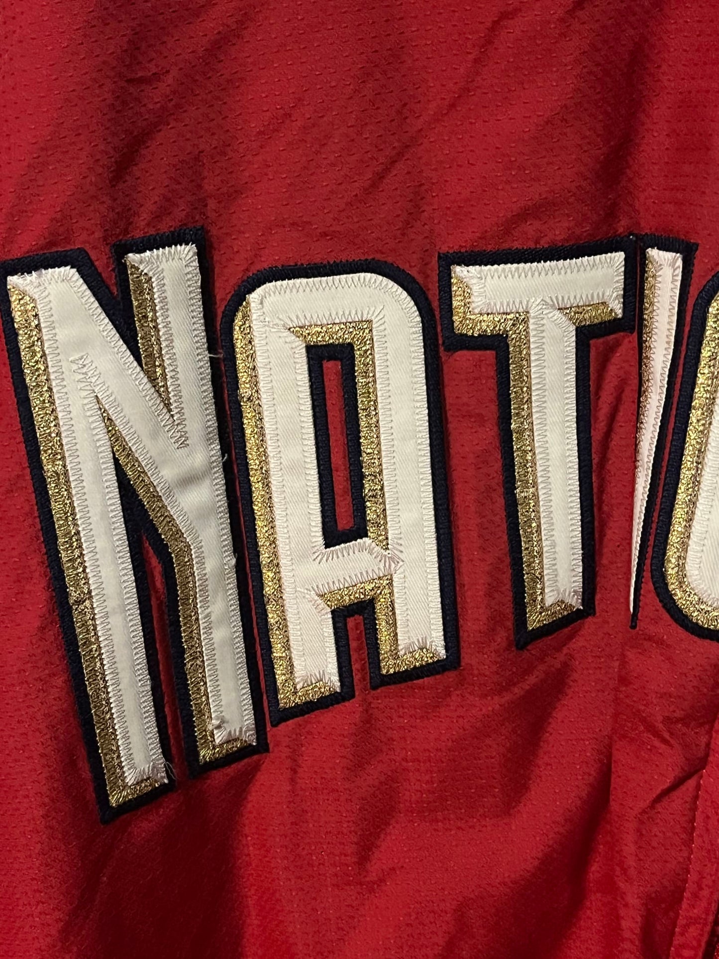 Majestic Washington Nationals Jacket XXL Authentic Collection Red DC MLB Zip