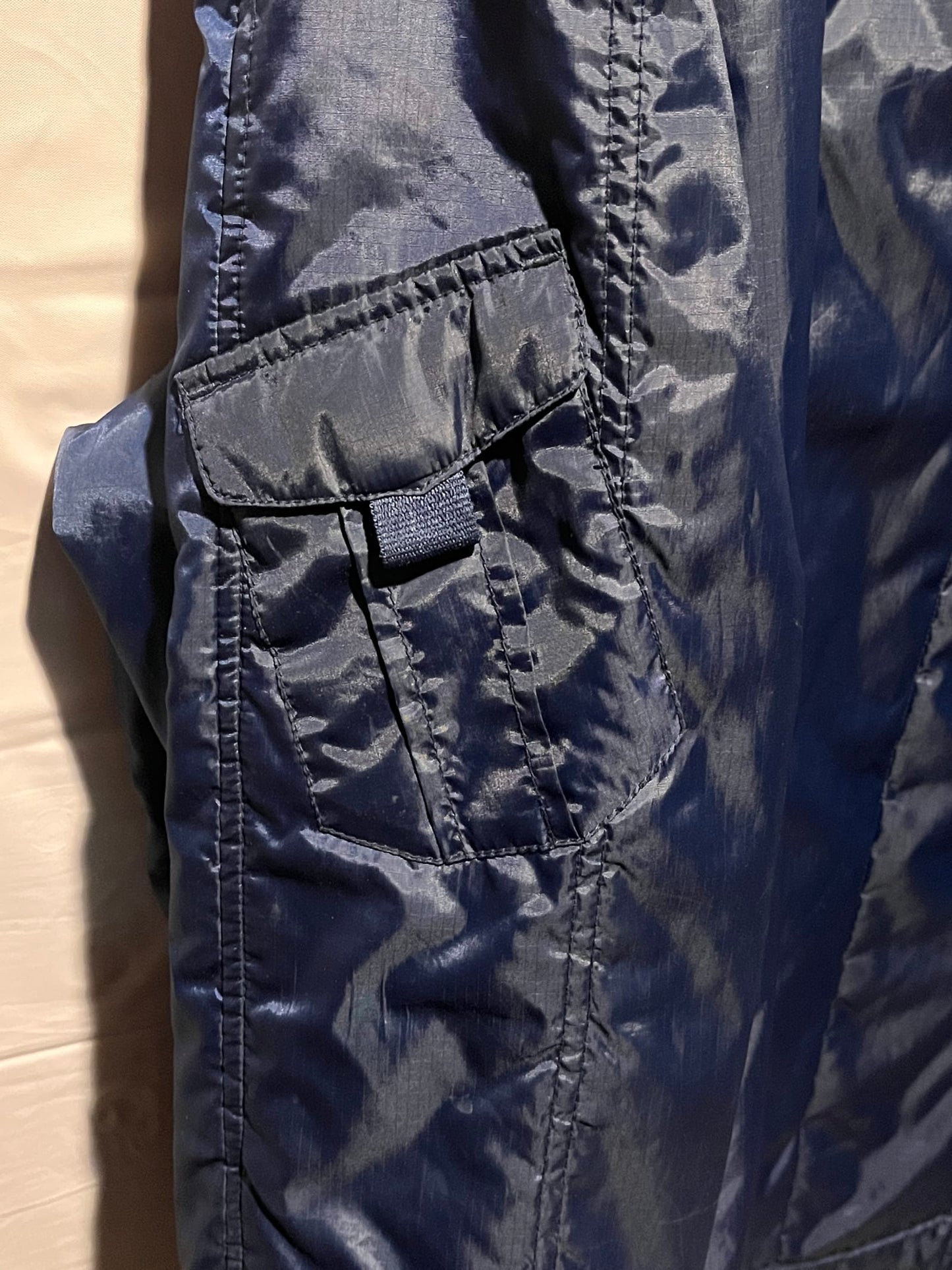 Vintage Rocawear Quilted Bomber Jacket 2XL Navy Blue Hip Hop Y2K